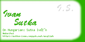 ivan sutka business card